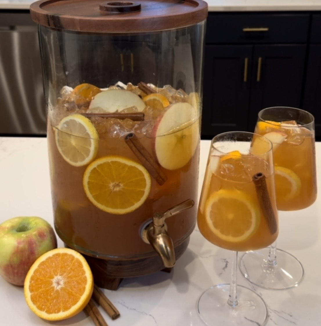 fall sparkling sangria