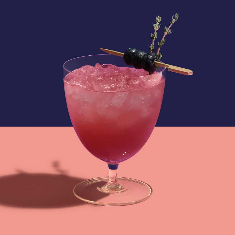 modica blueberry thyme mocktail cocktail recipe