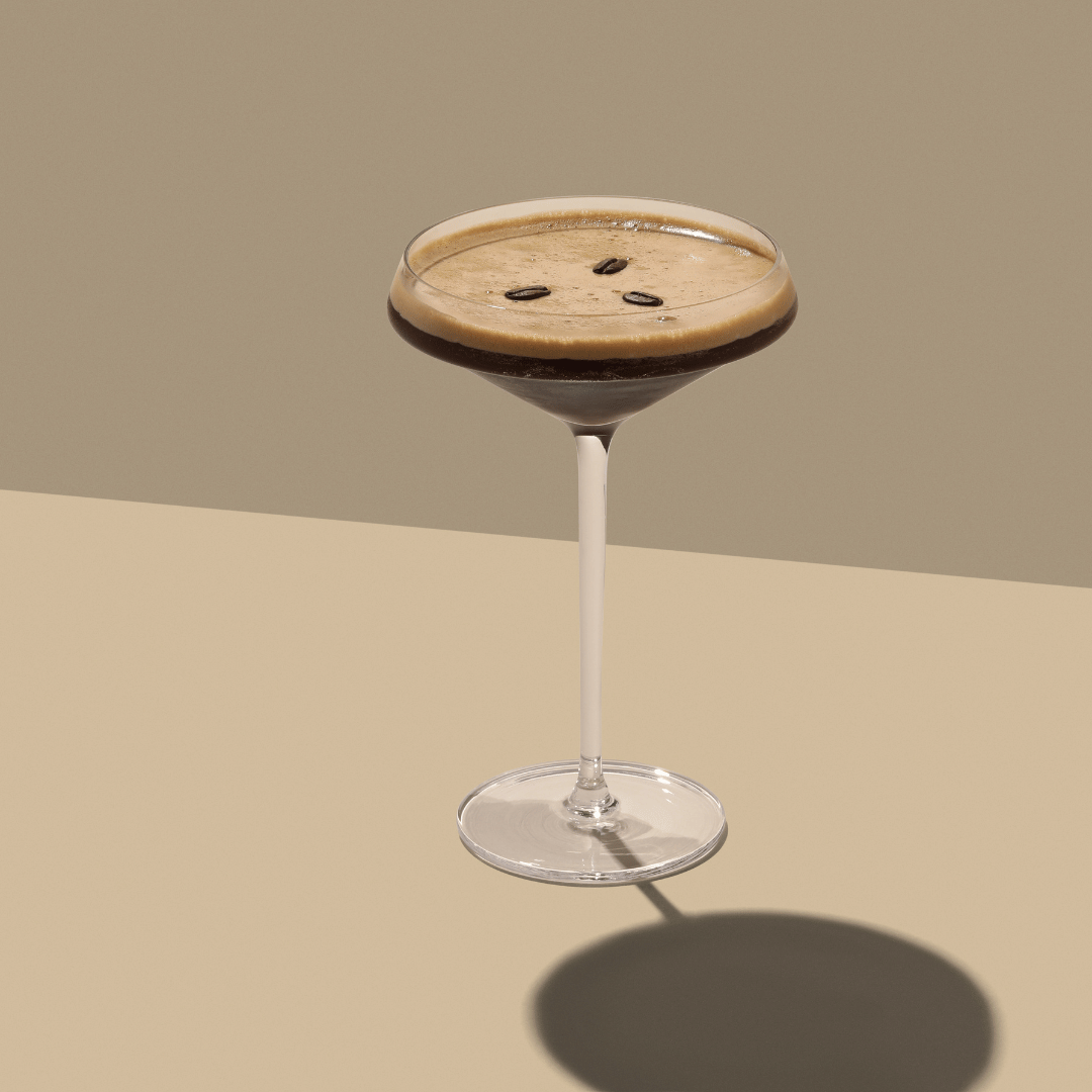 non-alcoholic cacao espresso martini cocktail mocktail mix