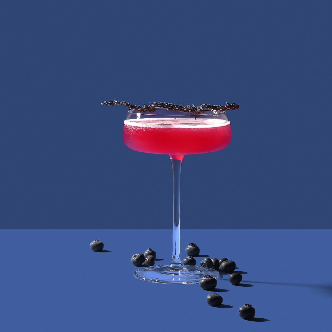 blueberry lavender lemon drop cocktail mocktail mix
