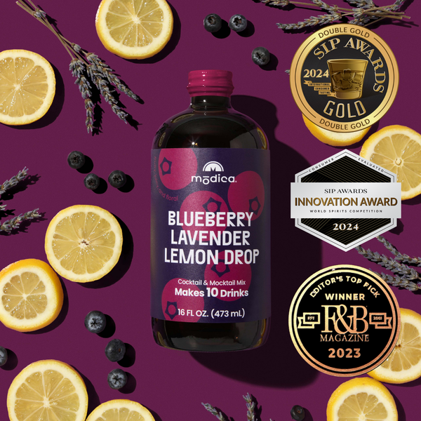 Blueberry Lavender Lemon Drop Cocktail & Mocktail Mixer